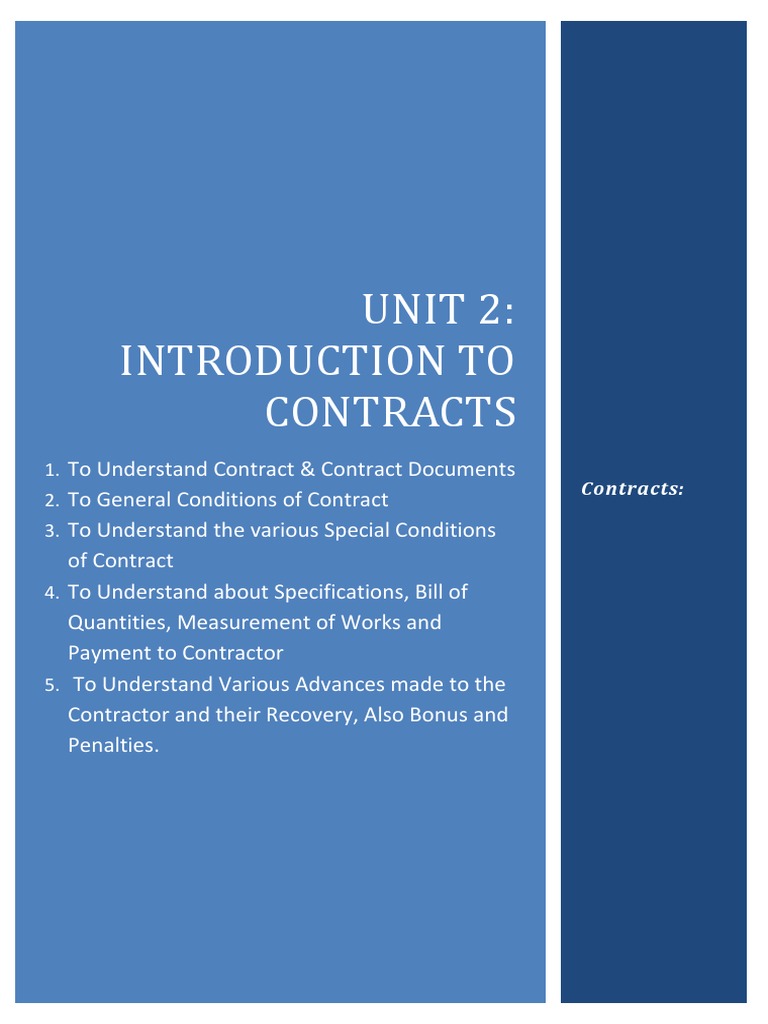 Overview of Construction Contracts | PDF | Liquidated Damages | Architect