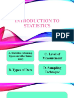 Introduction To Statistics