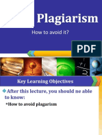 Lecture # 12AVOID PLAGIARISM