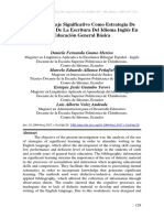 El Aprendizaje Significativo Como Estrategia de Estimulación de La Escritura Del Idioma Inglés en Educación General Básica