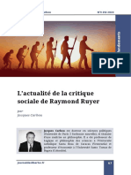 Carbou L’actualité de la critique sociale de Raymond Ruyer