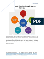 Inteligencia Emocional Según Mayer y Salovey