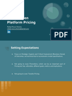 Data-Driven Platform Pricing - Handout