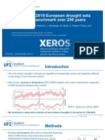 The 2018-2019 European Drought Sets A New Benchmark Over 250 Years