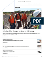 Construction Technology: Bid To Punchlist: Managing The Concrete Slab Package