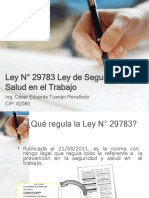 Tema 01 - Ley 29783 Ley de Seguridad y Salud en El Trabajo