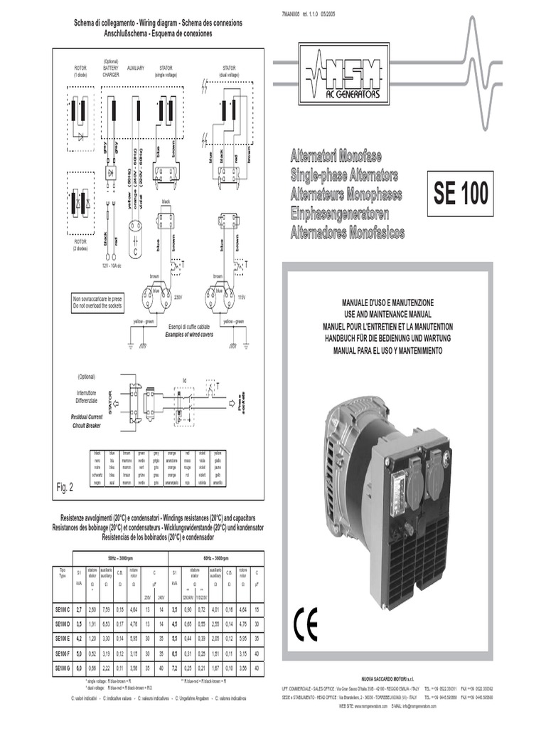 NSM Manual GMG Mono 2,7 - 6kva Modelo Se100 | PDF | Power Engineering |  Mechanical Engineering