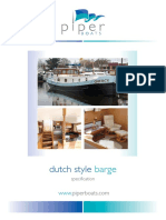 Piper Dutch Barge Brochure