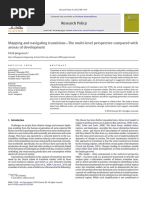 Jorgensen - Mapping and Navigating Transitions - The Multi-Level Perspective Compared With Arenas of Development