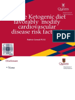 Can The Ketogenic Diet Favorably Modify Cardiovascular Disease Risk Factors?