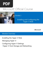 Microsoft Official Course: Installing and Configuring The Hyper-V Role