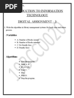 INTRODUCTION TO INFORMATION TECHNOLOGY G