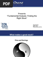 Fundamental Analysis Seminar