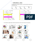 Basic Collocations Fun Activities Games Grammar Drills Picture Descri - 26370