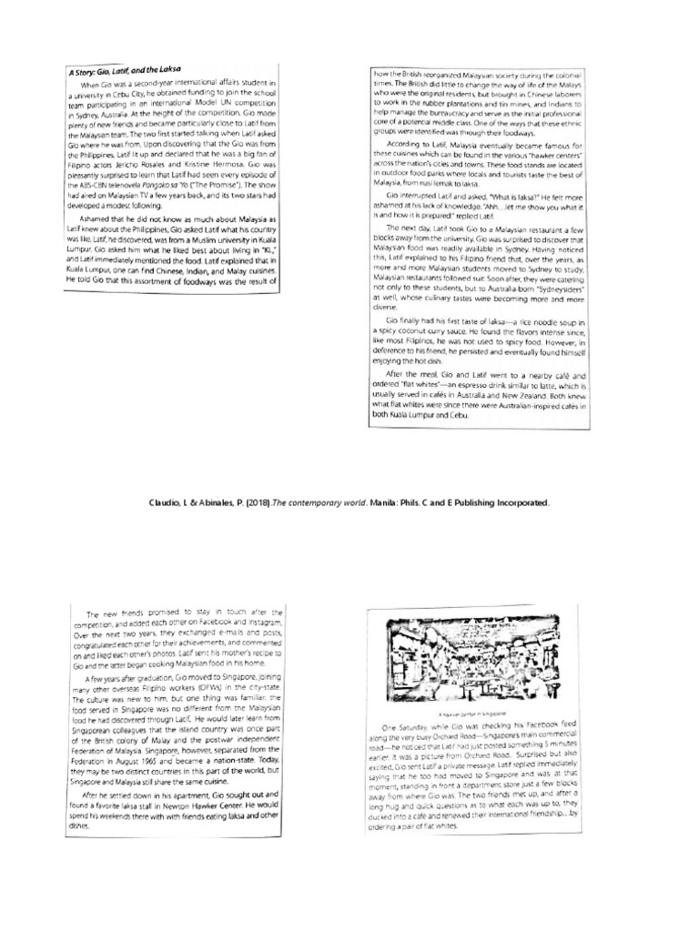 Story of Gio Latif and The Laksa PDF