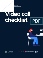 Video Call Checklist: Bonus