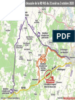 La RD965 Coupée Pendant Un Mois Entre Pourrain Et Villefargeau, Découvrez La Carte Des Déviations Mises en Place