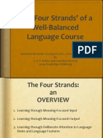 The Four Strands' of A Well-Balanced Language Course