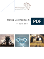 Afriforesight Rolling Commodity Forecast 2019