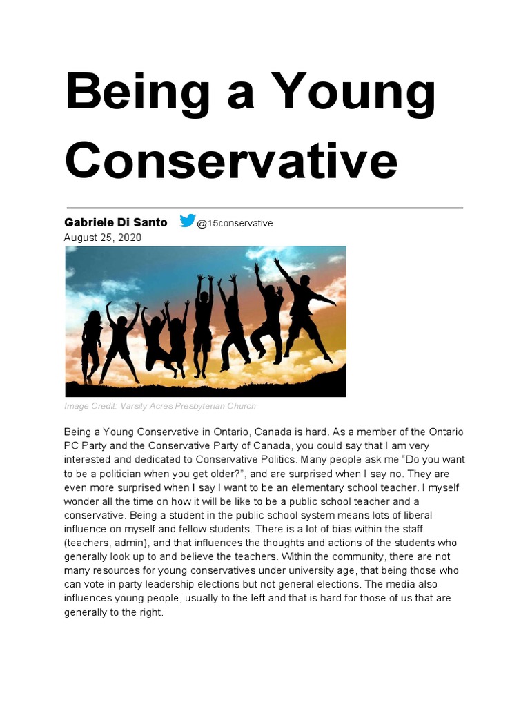 Challenges of Young Conservatives in Ontario | PDF | Social Media ...