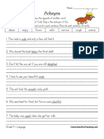 Antonyms Worksheet