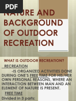 Nature and Background of Outdoor Recreation