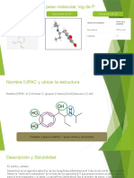 Estructura química, peso molecular, log de P de Isoetarina