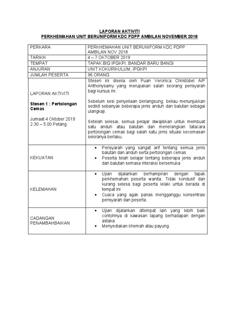 2 Stesen 1 Pertolongan Cemas Pdf