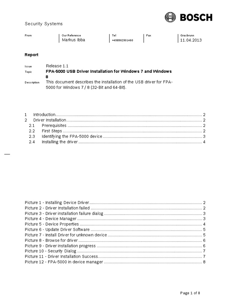USB Driver Installation Windows 7 and Windows 8 PDF Device Driver