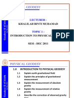 1 0 Introduction To Physical Geodesy 2012 PDF