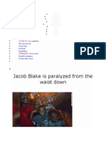 Jacob Blake Is Paralyzed From The Waist Down: COVID-19