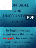 Countable and Uncountable Nouns