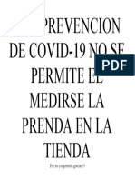 Por Prevencion de Covid