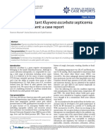 Multidrug Resistant Kluyvera Ascorbata Septicemia in An Adult Patient A Case Report PDF