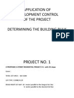 Application of Development Control of The Project Determining The Building Bulk