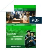 Secretele Succesului in Examene - Horati Sasu