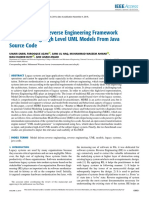 A Model Driven Reverse Engineering Framework For Generating High Level UML Models From Java Source Code