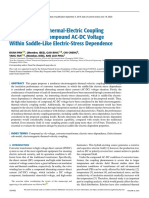 Research On The Thermal-Electric Coupling Behavior Under Compound AC-DC Voltage Within Saddle-Like Electric-Stress Dependence