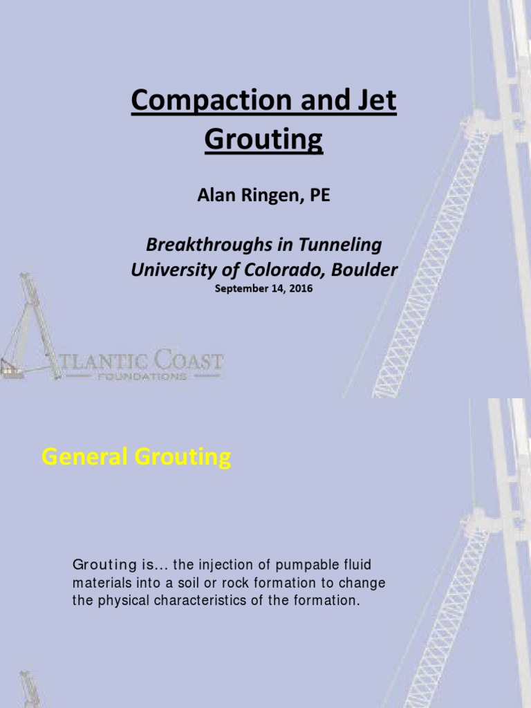 Compaction and Jet Grouting Overview | PDF | Jet Engine | Nozzle