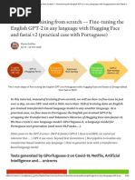 Faster Than Training From Scratch - Fine-Tuning The English GPT-2 in Any Language With Hugging Face and Fastai v2 (Practical Case With Portuguese)