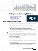 Verifying and Troubleshooting SIP Features