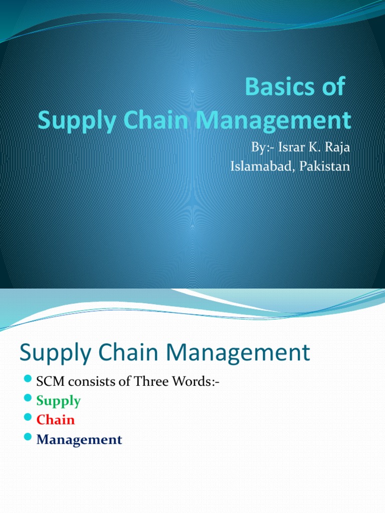 Understanding Supply Chain Management | PDF | Supply (Economics ...
