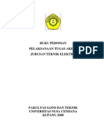 Buku Pedoman Tugas Akhir ELEKTRO-UNDANA 2008