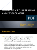 Future of Virtual Traning and Development: Soumya AMIN-901 Monica Goyal-918
