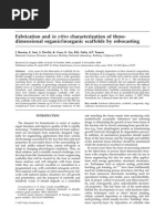 Download Robocasting Fabrication and in Vitro Characterization of Threedimensional Organicinorganic Scaffolds By by karthik SN4736270 doc pdf