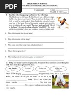 Delhi Public School: Worksheet NAME