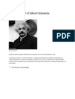 Relativité d'Albert Einstein