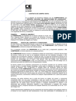 Contrato de compraventa de terreno por S/ 2,500