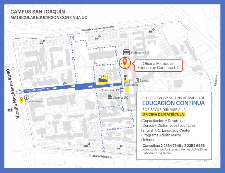 Mapa Campus San Joaquin | Descargar gratis PDF | Educación avanzada