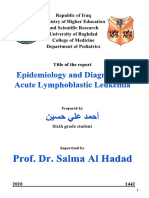 Ahmed Ali - Epidemiology and Diagnosis of ALL